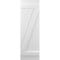 Ekena Millwork Americraft 5-Board (2 Batten) Wood Joined Board-n-Batten Shutters w/ Z-Bar, ARW102BB518X77WHH, PR ARW102BB518X77WHH - alternate 6